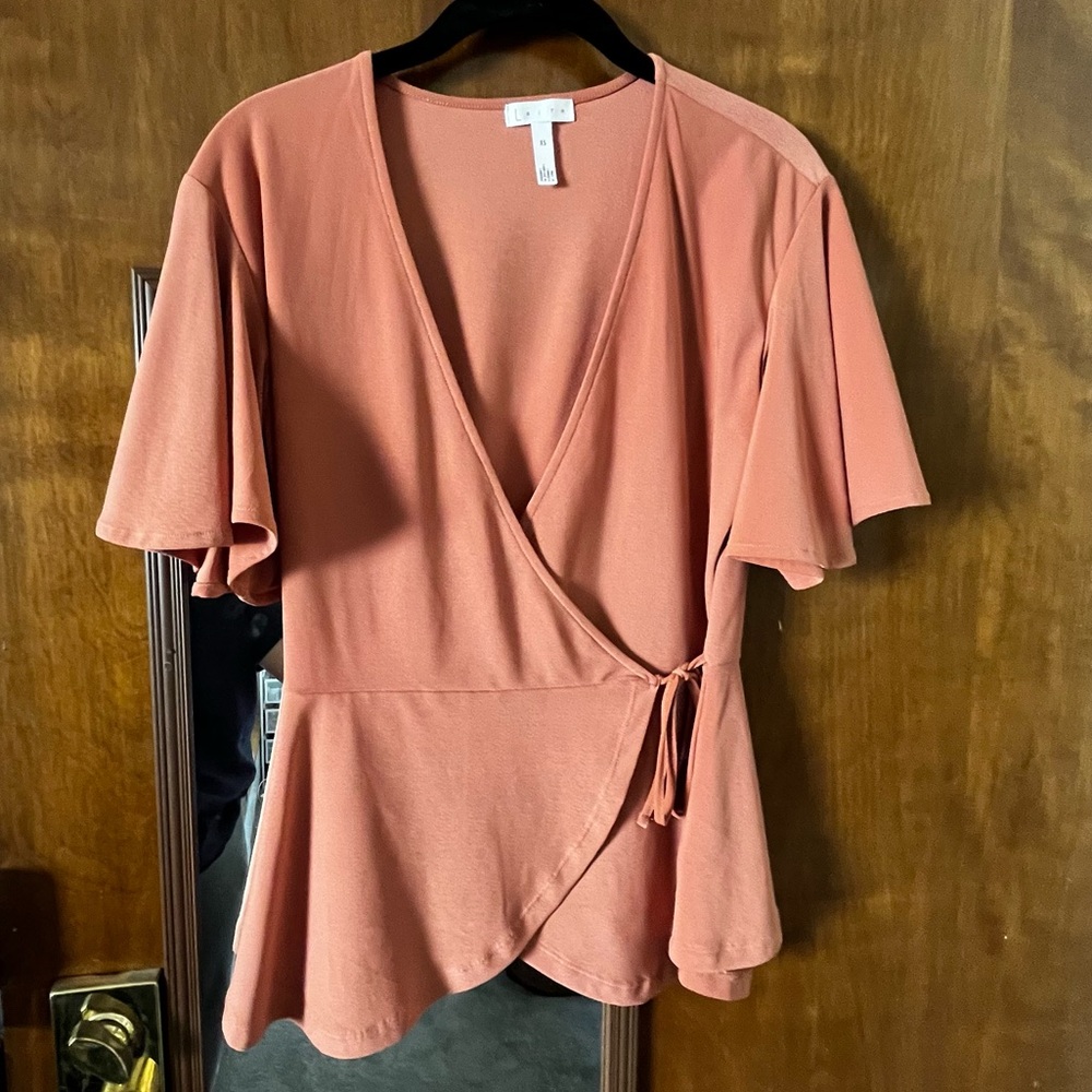 Gorgeous pink wrap top
